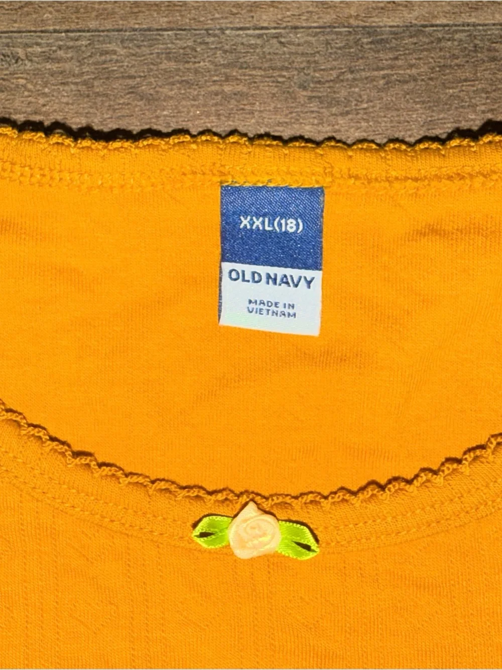 Old Navy Girls Mustard Yellow Short Sleeve Tee